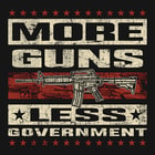 More Guns Less Government Black Range T-Shirt