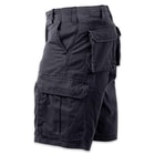 Vintage Solid Paratrooper Cargo Shorts Black