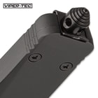 Viper-Tec Ghost Series Black Tanto OTF Knife - Stainless Steel Blade, Metal Alloy Handle, Reversible Pocket Clip - Length 9”