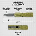 Details and features of the Striker OTF.