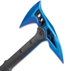 M48 Blue Tactical Tomahawk Axe With Snap On M48 Sheath - Hawk Axe, Stainless Steel Blade, Fiberglass Handle - Length 15”