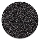 The black beans shown prepared