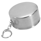 Trailblazer Stainless Steel Collapsible Cup - Two-Pack, Compact Design, Has Key Ring Attachment - 5 Oz