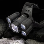 The super bright CREE LED lights offer low, medium, high and emergency strobe modes and the headlamp is adjustable