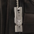 M48 Tactical Survival Whistle With Carabiner - Aircraft Grade Aluminum Construction, Non-Reflective Finish, Up To 120 Decibels - Length 2 1/4”