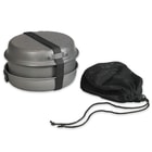 Ndur 9-Piece Cookware Mess Kit With Kettle