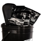 The supply comes in a rugged, water resistant bucket and individual packages, which gives it a 25-year shelf-life