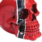 Dead Johnny Reb Confederate Flag Resin Skull