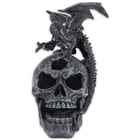 Dragon And Skull Statue With LED Light