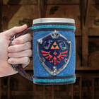A detailed look at the handle of the mug