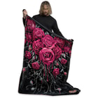 Blood Rose Fleece Blanket