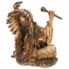 Native American Chief Resin Sculpture