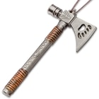 Tomahawk Axe Necklace - Crafted Of Metal, Highly Detailed - 15” Wax Cord
