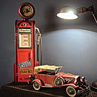 Antique Gas Pump Model with Working Clock Dial - 1:4 Scale
