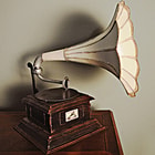 Replica 1911 HMV Gramophone Monarch Model V Horn - Edison Opera Phonograph Model - Full 1:1 Scale