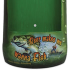 3-D Wall-Mounted Bottle Opener - Fishing Makes Me Thirsty - Tin Construction - Amusing Art and Text