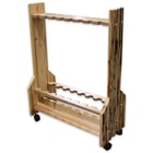 16 Rod Double Sided Rolling Storage Rack