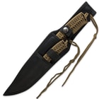 Two Piece OD Green Cord Wrapped Throwing Knife Set With Sheath