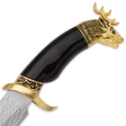 Golden Stag Hunting Lodge Knife