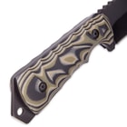 SOA Revenant Tactical Fixed Blade Knife with Nylon Belt Sheath - Camo G10 Handle