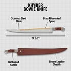 Details and features of the knife.