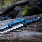 Buck Abyss Fillet Knife, Neptune Kryptek Camo - 420HC Steel - Full Tang - Lanyard Hole - Leather Sheath - Angler Fishing Outdoors Adventurer