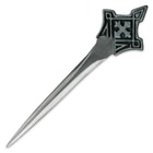 Gothic Skull Celtic Cross Pendant Neck Knife With Chain