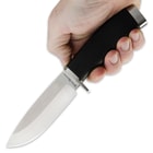 Ridge Runner Tactical Silver Fixed Blade Fighter Knife with Sheath