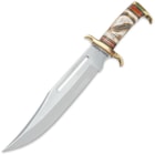 Timber Rattler Southwestern Hunter Bowie Knife with Genuine Leather Sheath