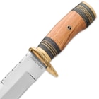 Timber Rattler Ranchero Fixed Blade Knife with Genuine Leather Sheath