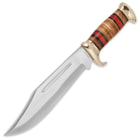 Timber Rattler Thunder Basin Bowie Knife with Leather Sheath