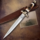 Timber Wolf Elite Bone Hunting Dagger Knife With Sheath