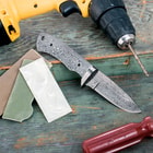 Timber Wolf Build Your Own Custom Damascus Fixed Blade Knife