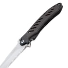 Fast Liner Lock Black Pocket Knife With Bead Finish Blade