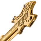 Flaming Gold Guitar Pocket Knife - BOGO