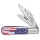 USA Flowing Flag Barlow Pocket Knife