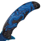Blue Chinese Dragon Assisted Opening Pocket Knife