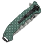 SOA Green Beret Scout Pocket Knife - Stainless Steel Blade, G10 Textured Handle, Pocket Clip, Flipper - Closed 5”