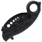 The karambit is 5 1/4”, when closed, and the stiletto is 5”, when closed, making them great EDCs