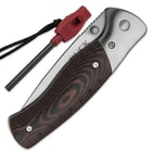 Buck Selkirk Pocket Knife With Fire Striker and Emergency Whistle