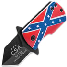 Black Legion CSA Flag Money Clip Mini Pocket Knife