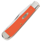 Case Smooth Orange Synthetic Trapper Folding Pocket Knife