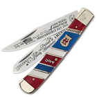 Kissing Crane July 4th Independence Day Special Limited Edition Trapper Knife 