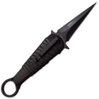 Tac Force Assassin Fold Assisted Opening Pocket Knife - Dagger Blade, Finger Ring - Blue