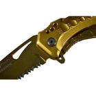 MTech Ballistic Assisted Opening Gold Tactical Folding Knife