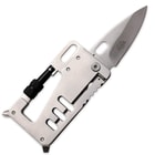 MTech USA Field Card Pocket Knife and Multi-Tool | Slimline Rectangular Design | Metallic Blue