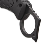 Ridge Runner Field Shadow Karambit Knife - Stainless Steel Blade, Non-Reflective, TPR Handle, Open-Ring Pommel, Pocket Clip