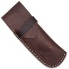 It can be carried in a premium leather sheath