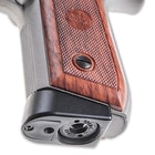 Swiss Arms 92 Silver With Faux Wood Grips And Blowback