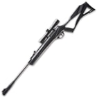 The .22 caliber, gas-piston powered air rifle will send a pellet at a velocity of up to 1,000 fps from its rifled barrel